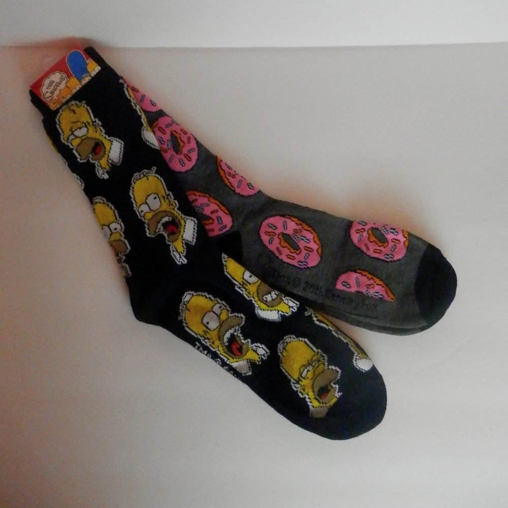 New Homer Simpson Unisex Socks 2 Pairs